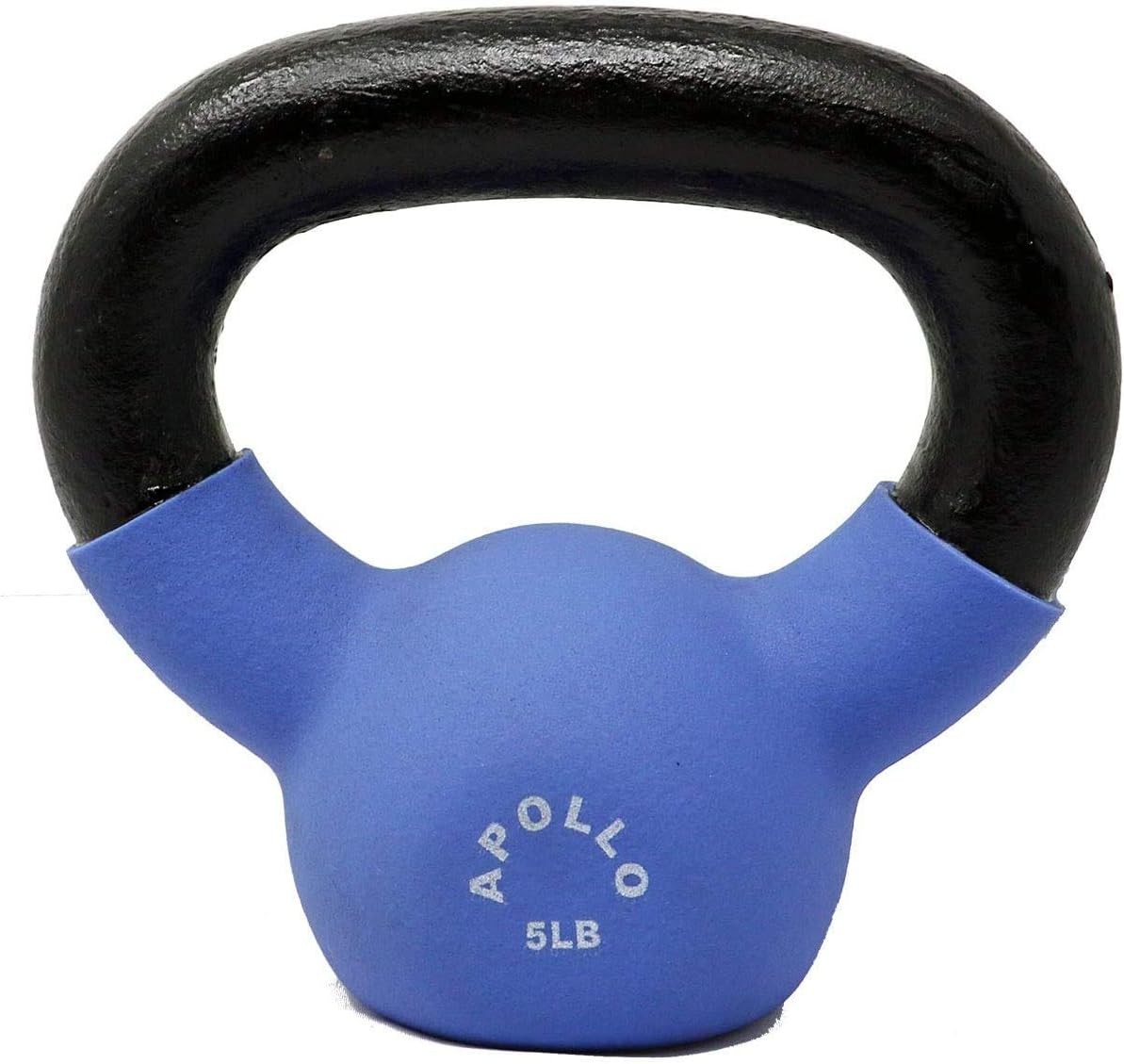 1-Piece Neoprene Coated Solid Cast Iron Kettlebell