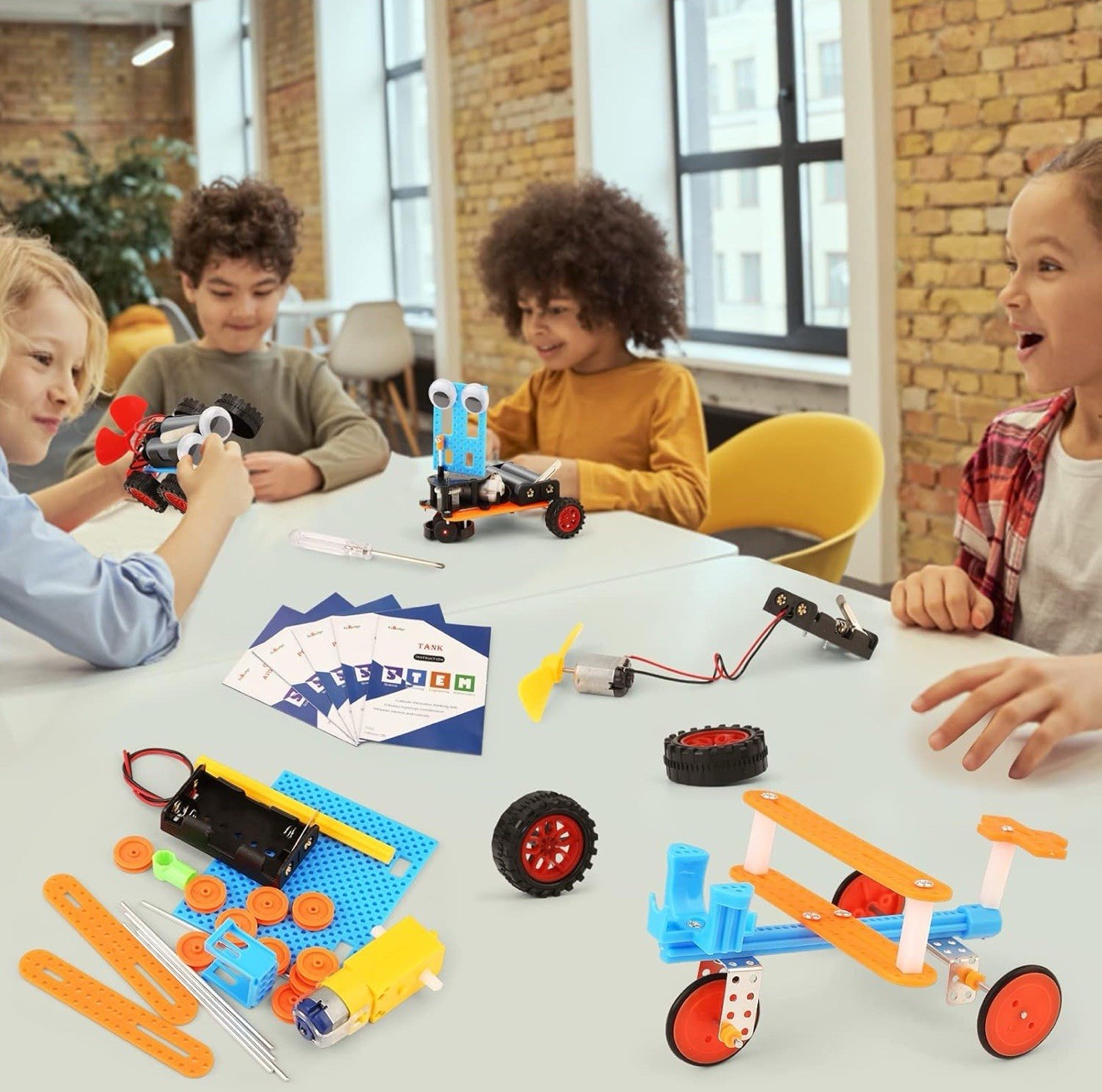 BeAndge STEM Kits for Kids Crafts 6-8 8-12 Boys Gifts Idea Robotics Science Kits