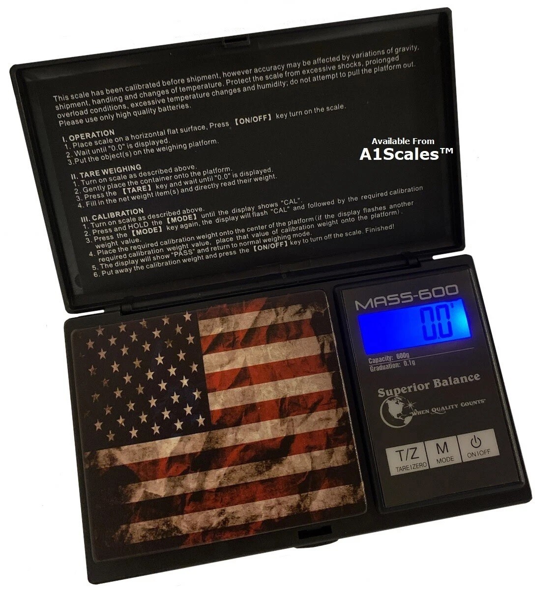MASS 600 GRAM Capcity Digital Electronic Scale FLAG DESIGN 600 X 0.1 Gram