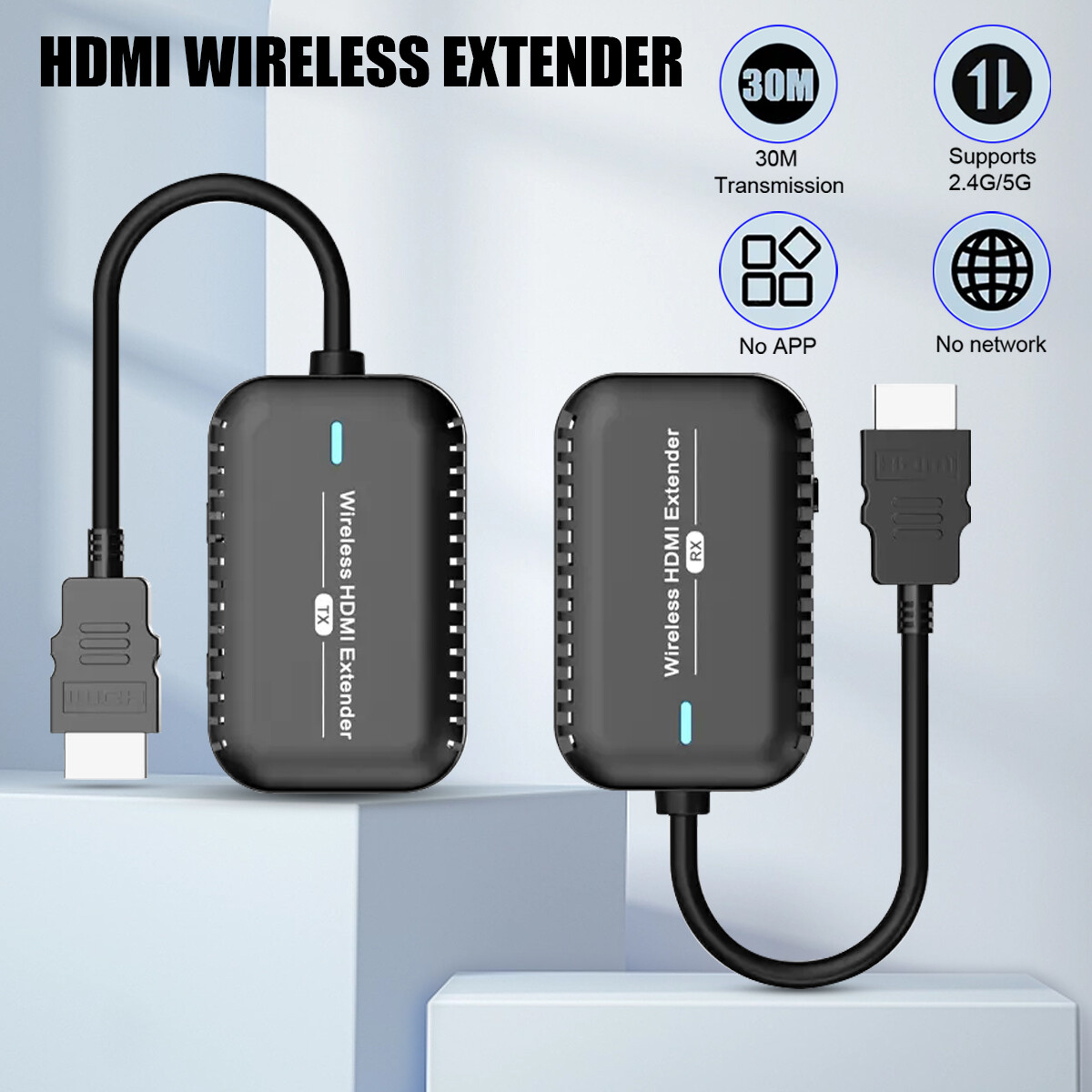 60Hz 1080P HDMI Wireless Extender Video Transmitter and Receiver Kit Long Range