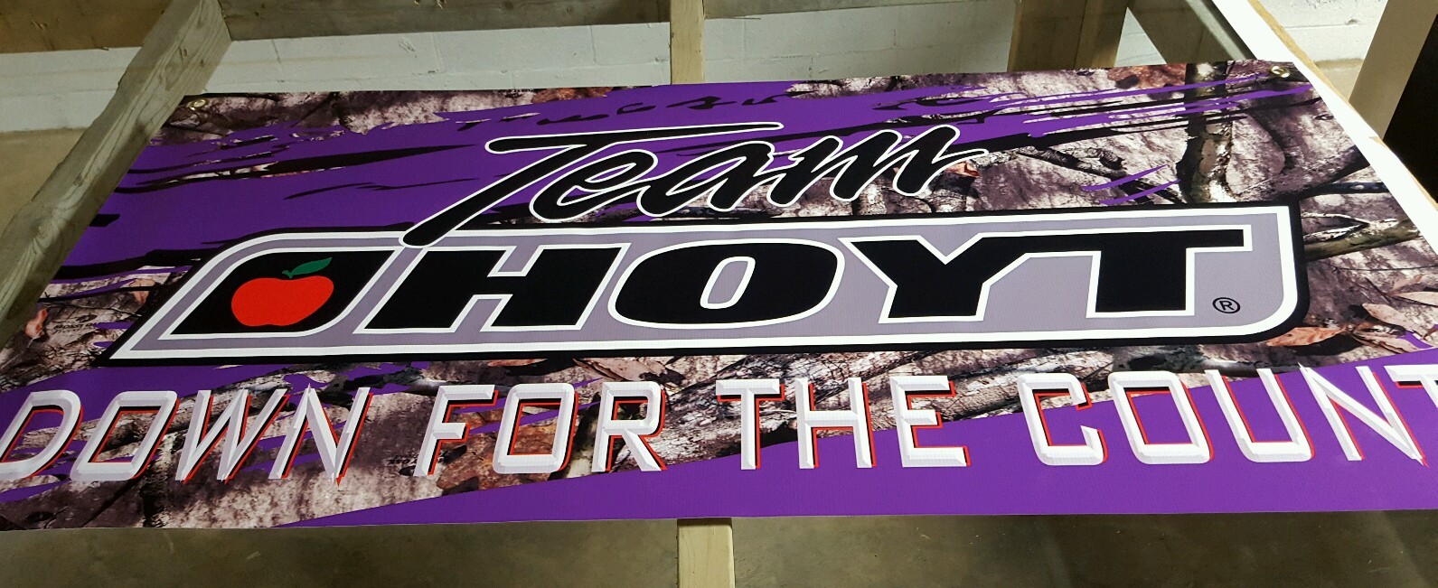 Team Hoyt Banner Full Color Custom Archery Bow Shop Display Sporting Goods