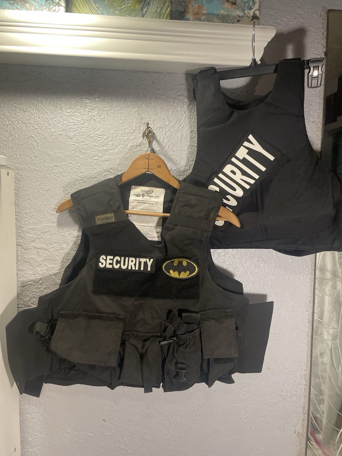 Point Blank Body Armor Carrier Black, Large, NO Inserts, Regular Fit, Belt Badge