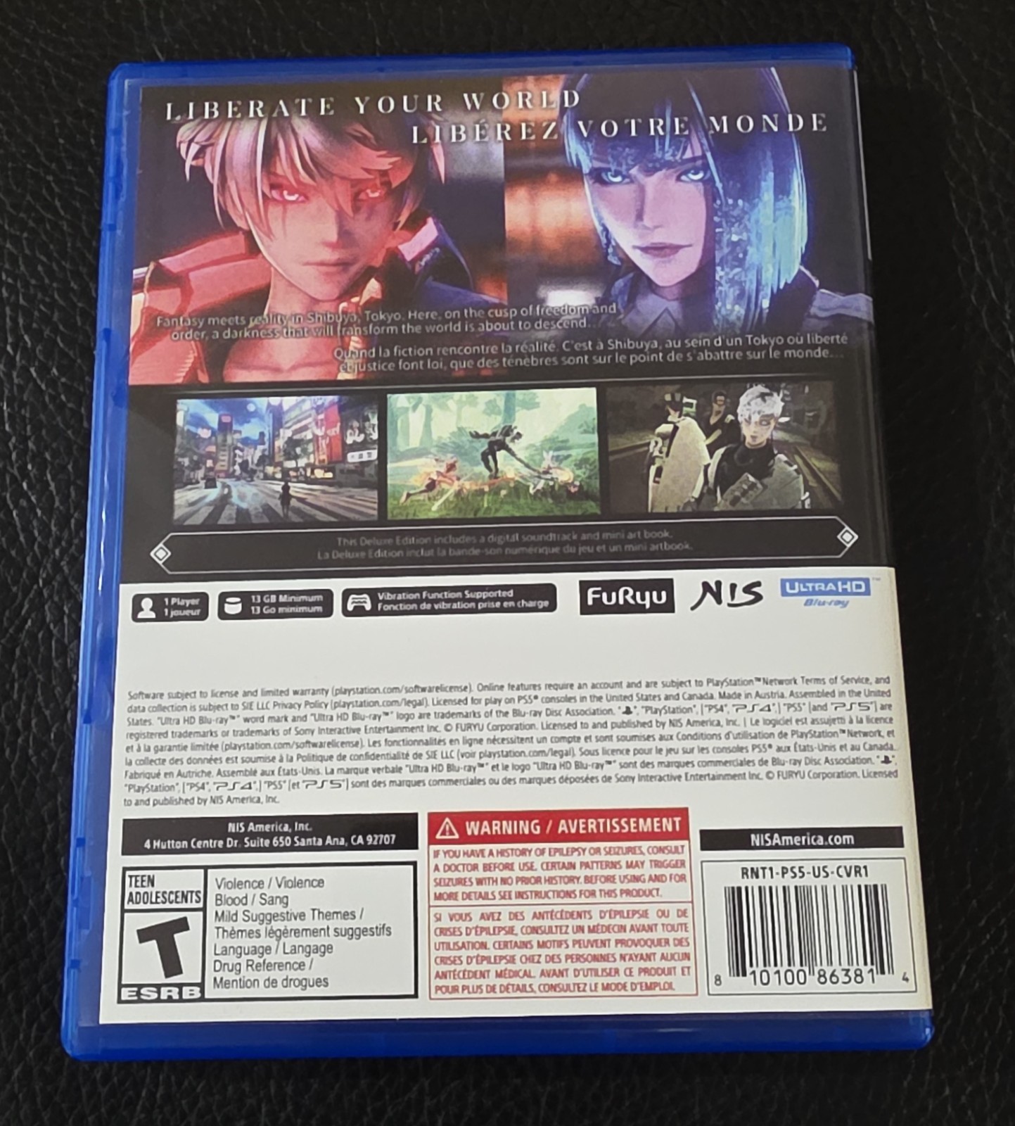 Replacement Case (NO GAME) REYNATIS Deluxe Edition PlayStation PS5