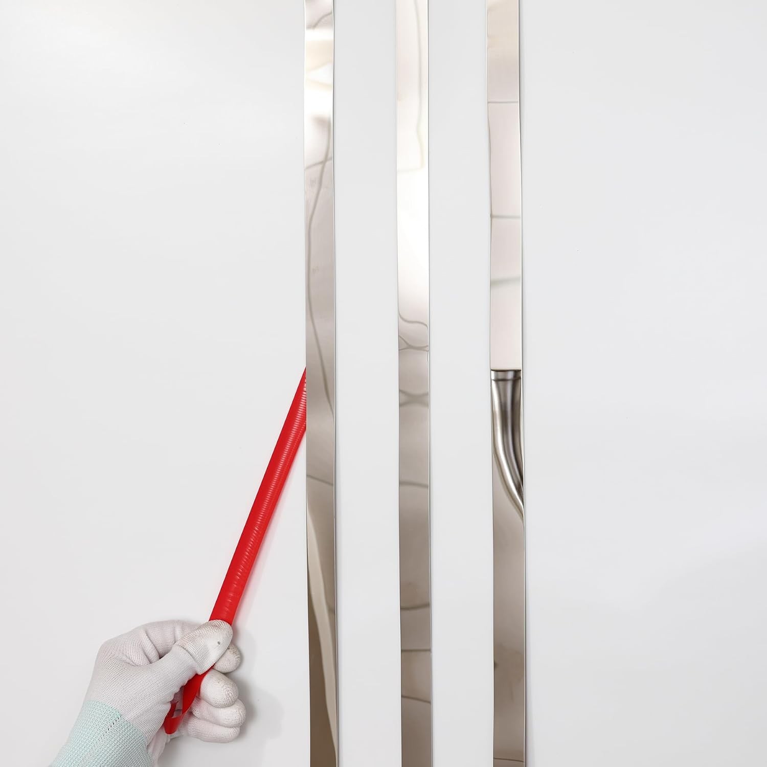 Silver Metalized Mirror-Like Finish Molding 5m x 1cm,