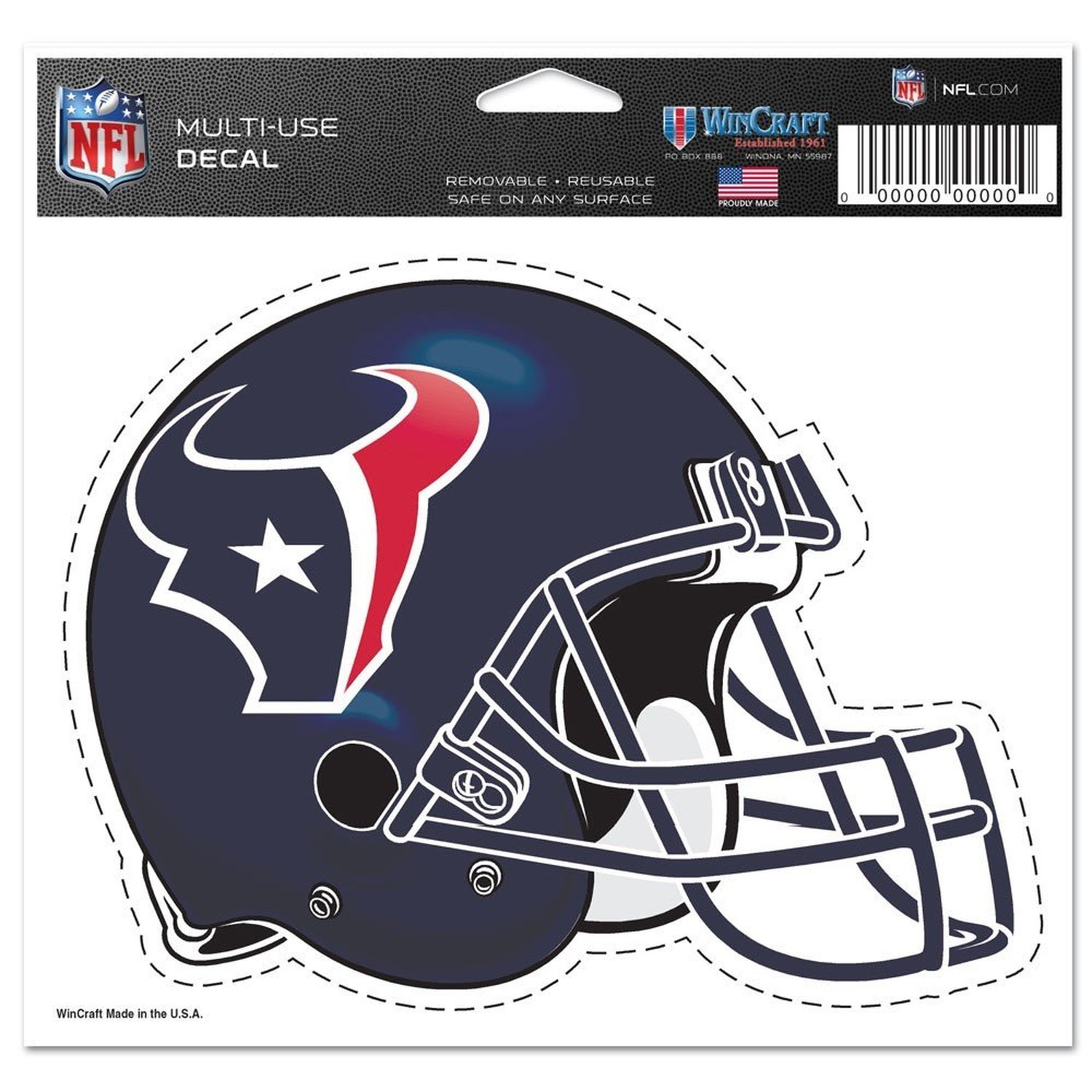 WinCraft Houston Texans 5"x6" Color Ultra Decal