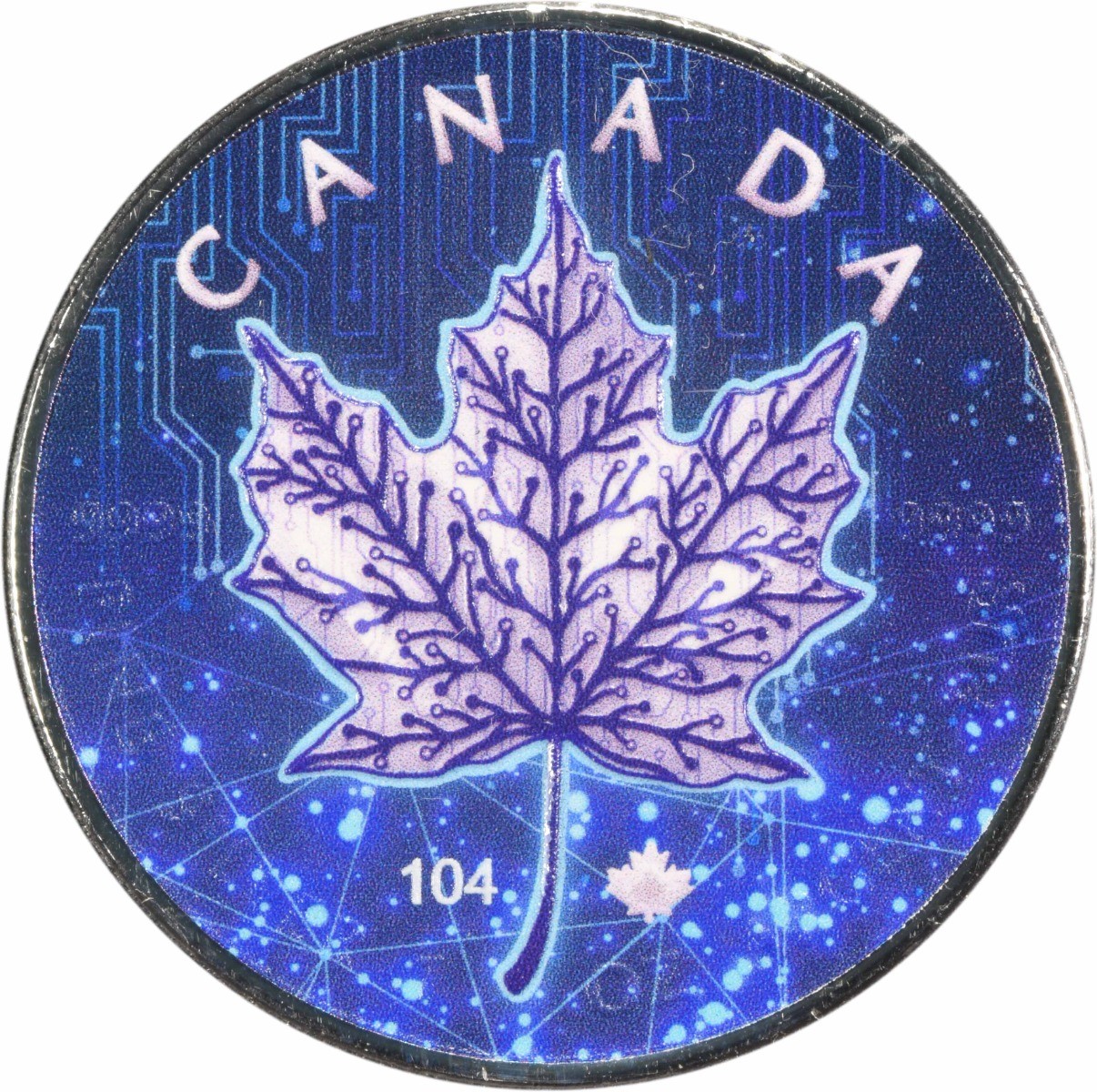 2022 Canada $5 Maple Leaf Artificial Intelligence .999 Silver BU OGP #906