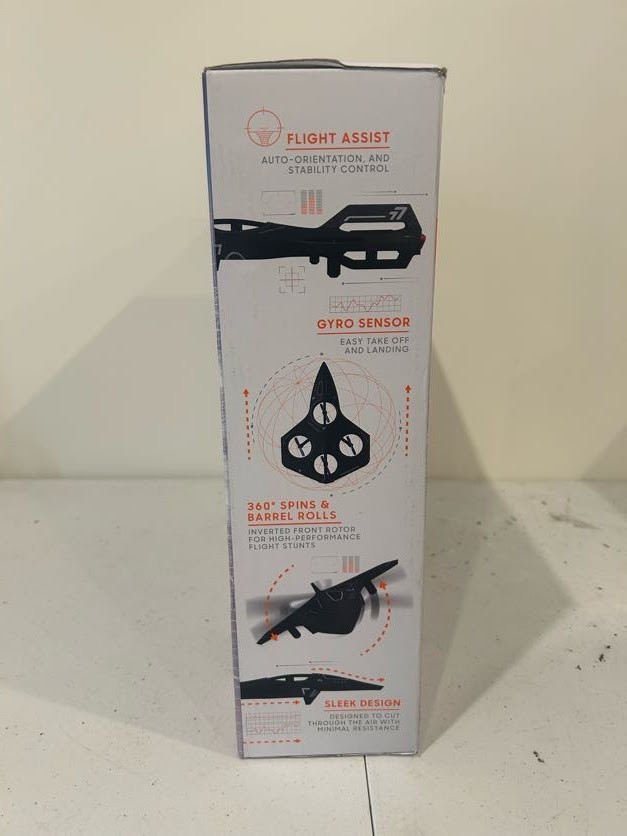 Sharper Image Thunderbolt Stealth Drone Gyro-Fly Rechargeable With Flight Assist