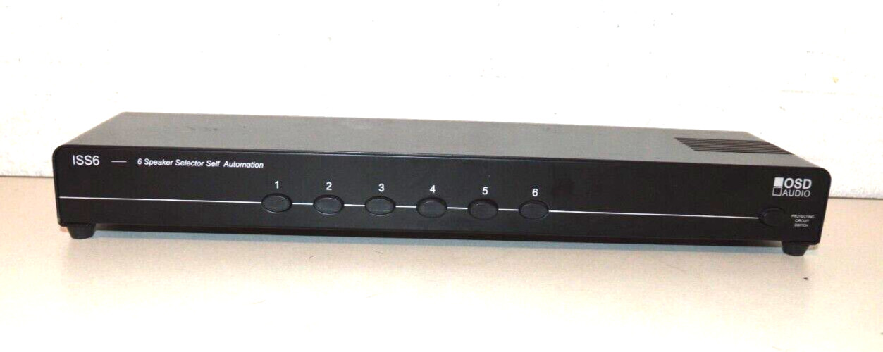 OSD 6-Zone Speaker Selector w/ Impedance Matching for Multi Room Audio, ISS6