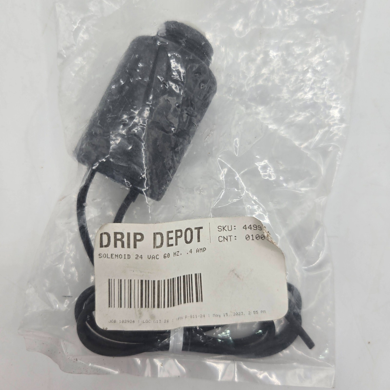 Solenoid 24 VAC 60 HZ / .4 AMP