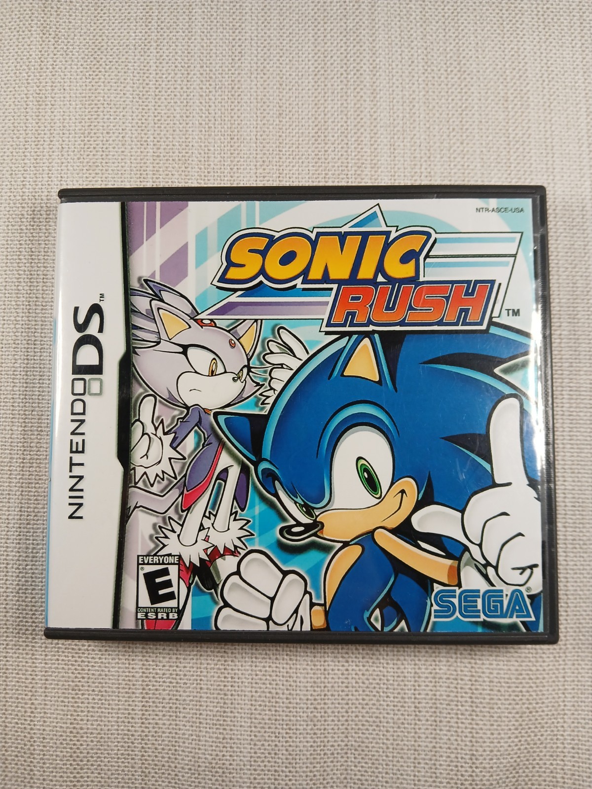 Sonic Rush - Replica Cover Art (NO GAME) & OEM Nintendo DS Game Case