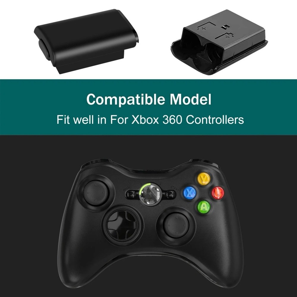 2/10pcs AA Battery Back Cover Case Shell Pack For Xbox 360 Wireless Controller