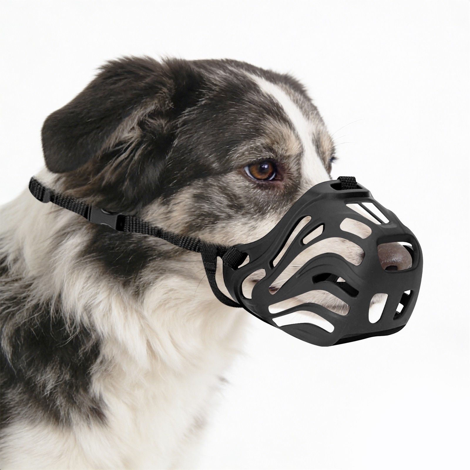 Soft Breathable Dog Muzzle, 7.5-10kg Dog Muzzle Preventing Chewing and Biting