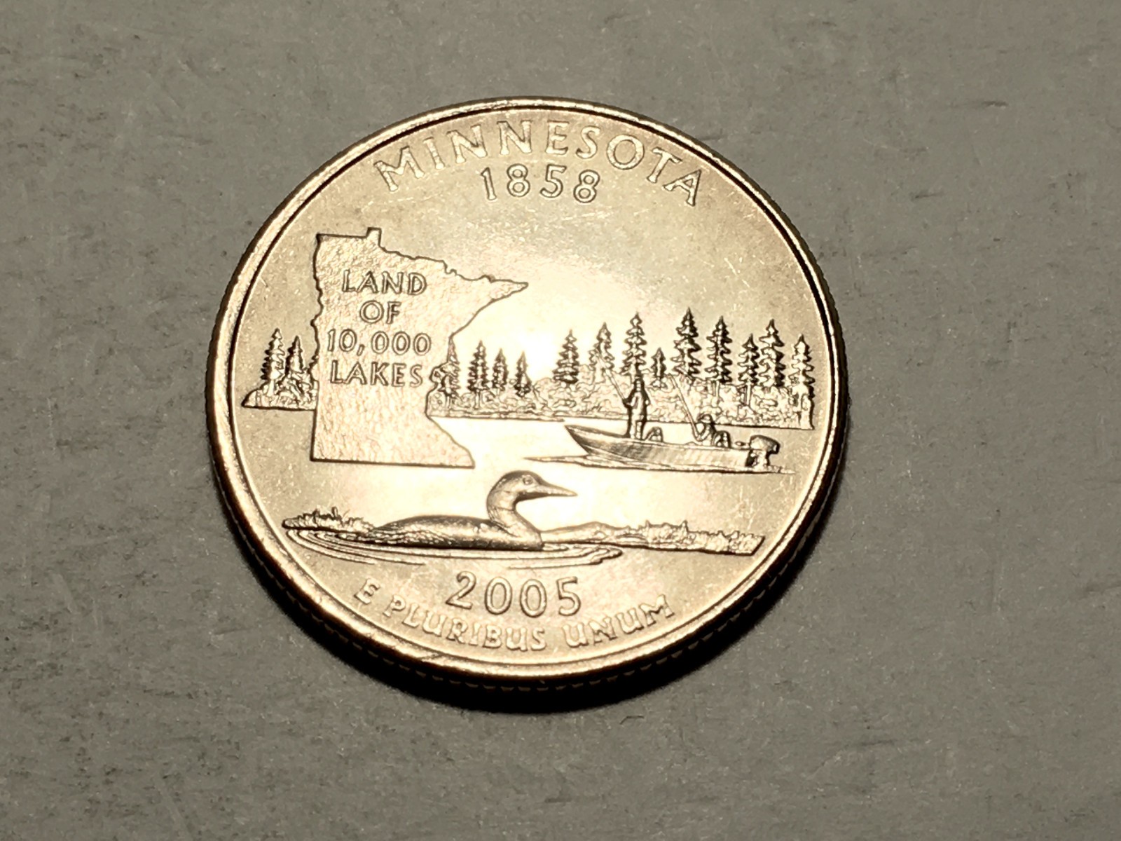 2005 P WDDR-084 Ch/Gem BU Uncirculated Minnesota Quarter Doubled Die Error