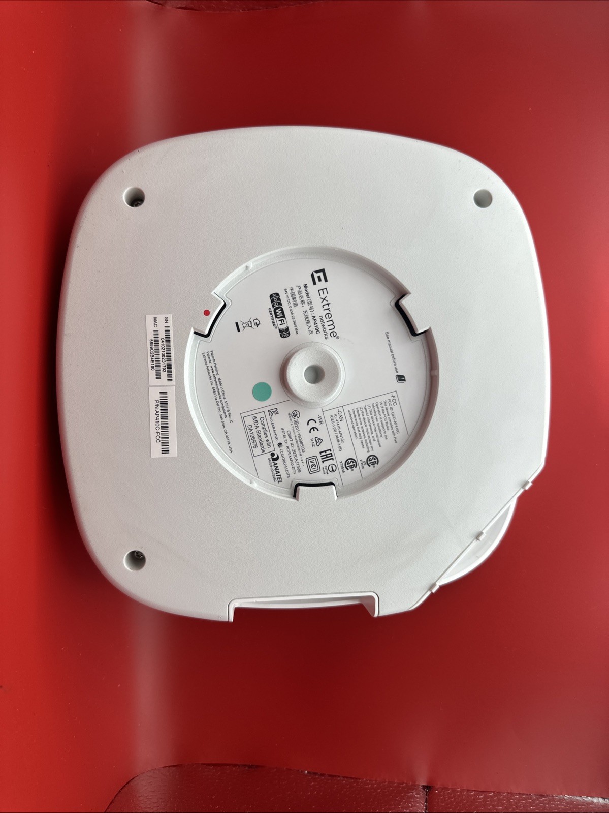 Extreme Networks AP410C 4800 Mbps Wireless Access Point /NO Mounting brackets