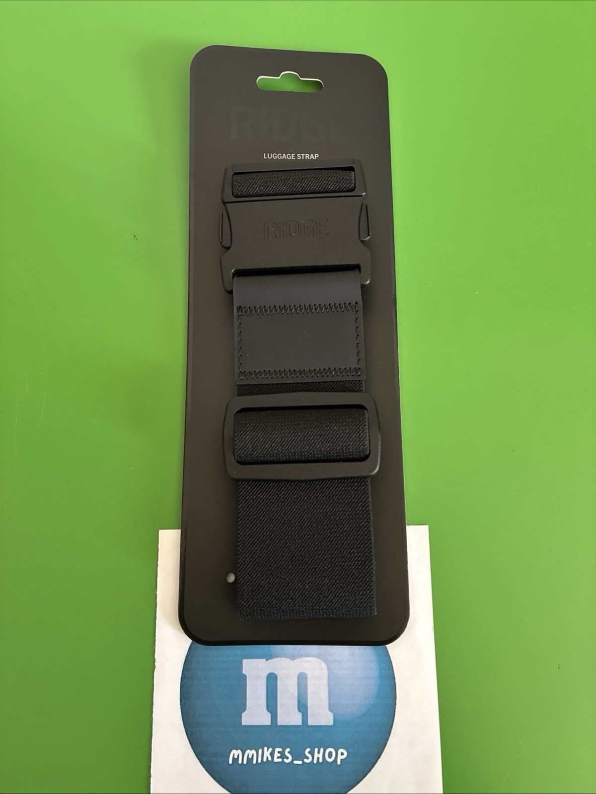 RIDGE Luggage Strap - Royal Black - New, Suitcase Travel Bag Elastic Accessory