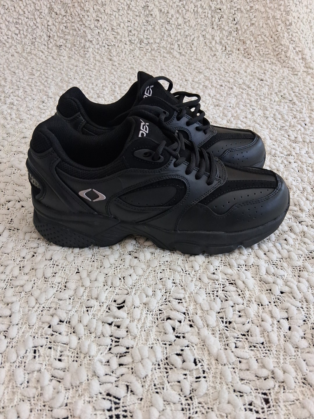 Apex X801WM095 Women's Size 9.5 Medium Black Walker Athletic Shoes New No Box