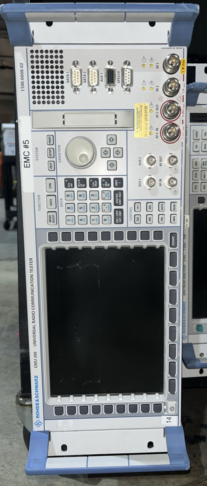 ROHDE & SCHWARZ CMU200 1100.0008.02 UNIVERSAL RADIO COMMUNICATIONS TESTER