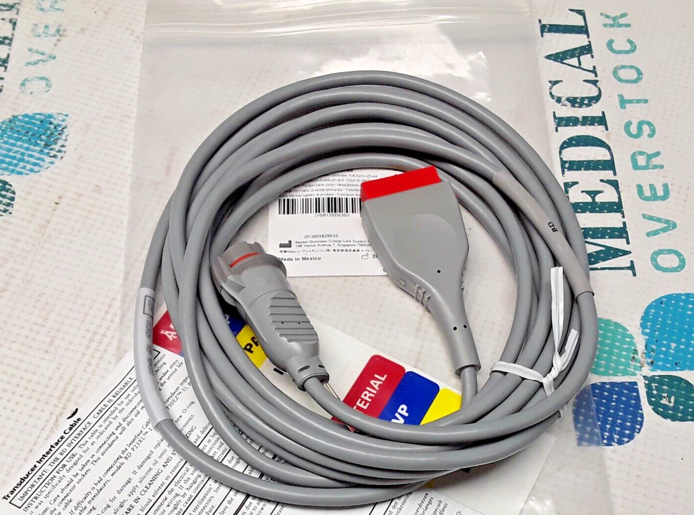 684102 - BD TRANSDUCER INTERFACE CABLE - NEW