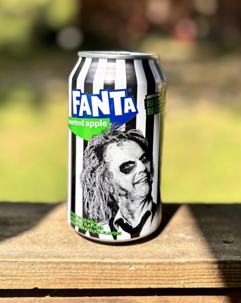 🕷️ New Limited Edition FantaBeetlejuice Haunted Apple Spiced Soda