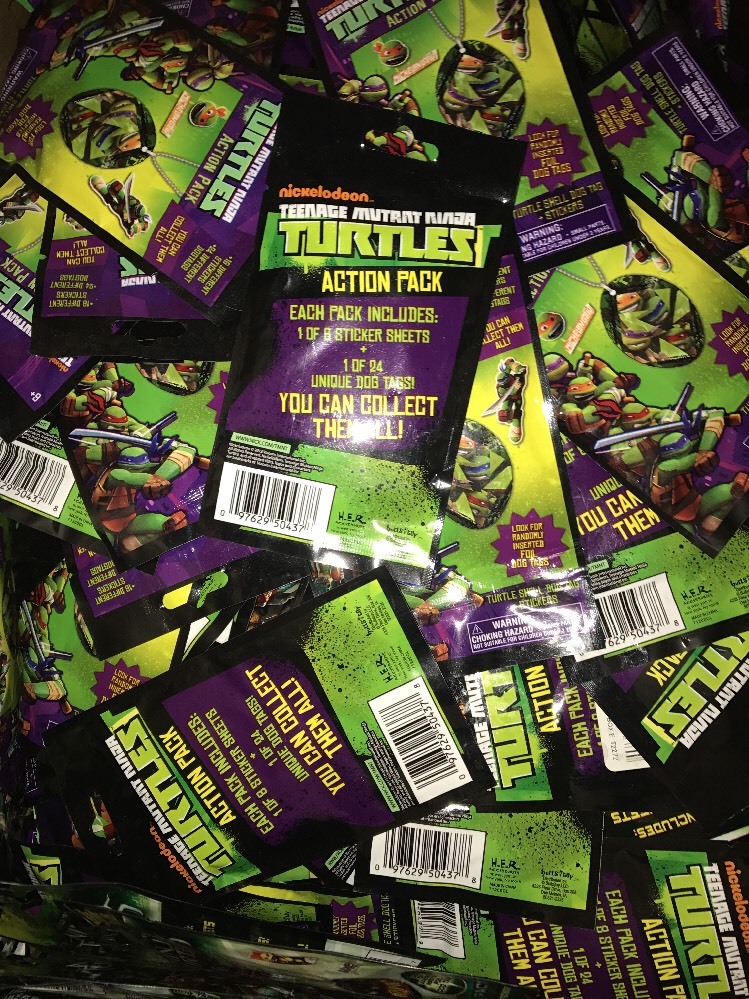 Teenage Mutant Ninja Turtles Dog Tags, LOT of 20! Birthday Swag! Turtle Power!
