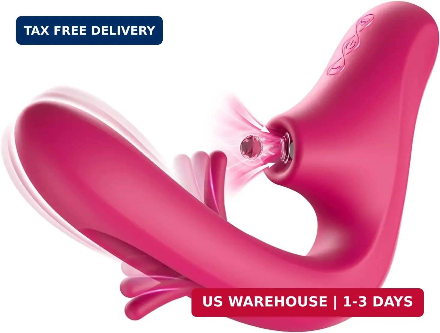Sucking Rabbit Vibrator for Women, G Spot & Clitoral Stimulator, Adult Toy | Ros