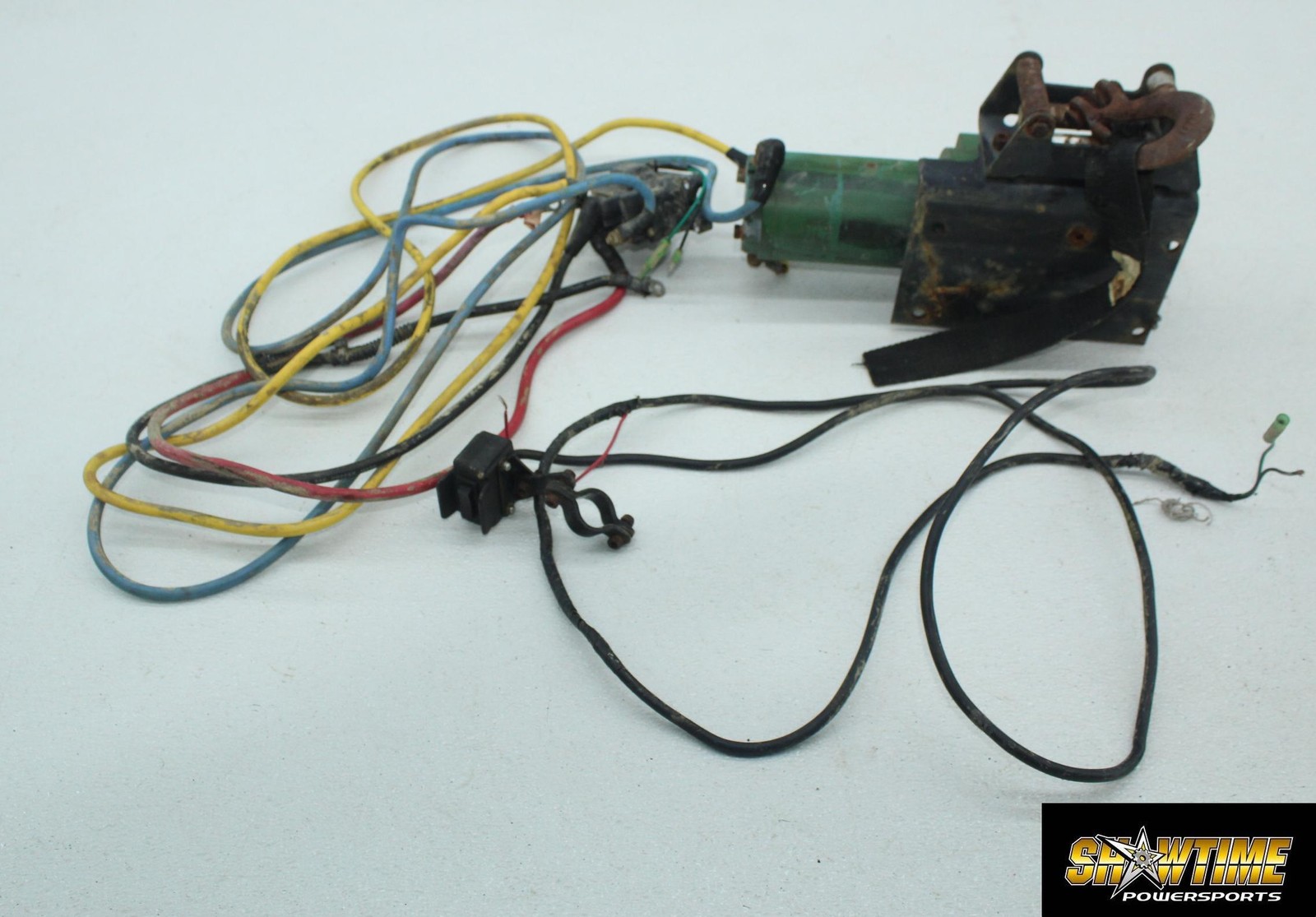 05-09 KAWASAKI BRUTE FORCE 750 KVF750 WINCH CABLES PULLEY HOOK SWITCH ASSEMBLY