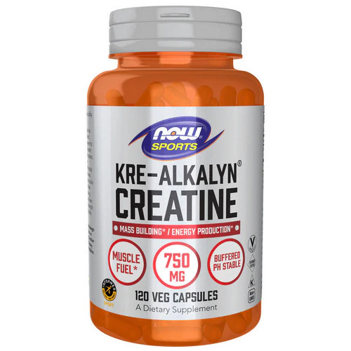 Kre Alkalyn Creatine 120 Veg Caps 750 Mg by Now Foods