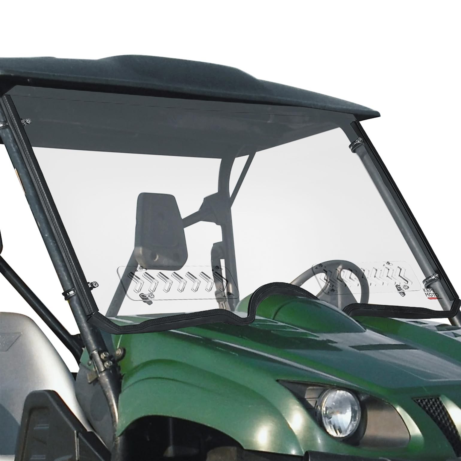 KEMIMOTO Sliding Vented Windshield Compatible with Rhino 450 2006-2008, clear