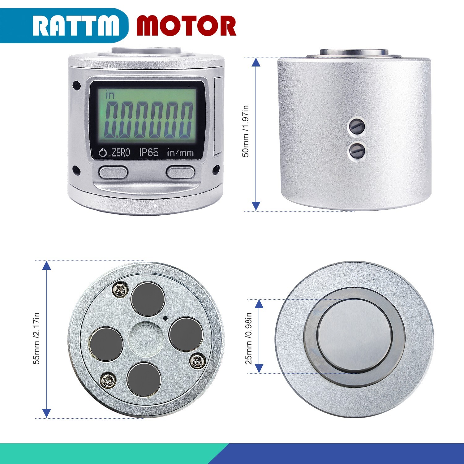 US SHIP】IP65 Digital CNC Magnetic Z-Axis Zero Tool Setter Pre-Setter LCD Display