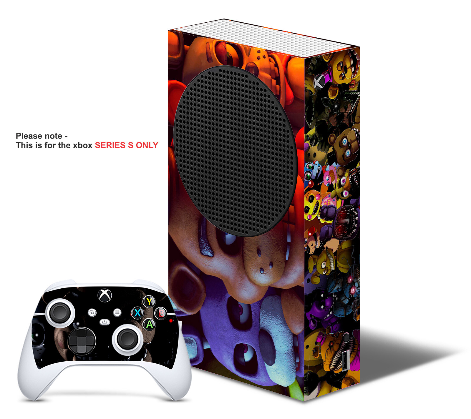 FIVE NIGHTS AT FREDDY'S Xbox SERIES S Skin Decal Vinyl Console Wrap