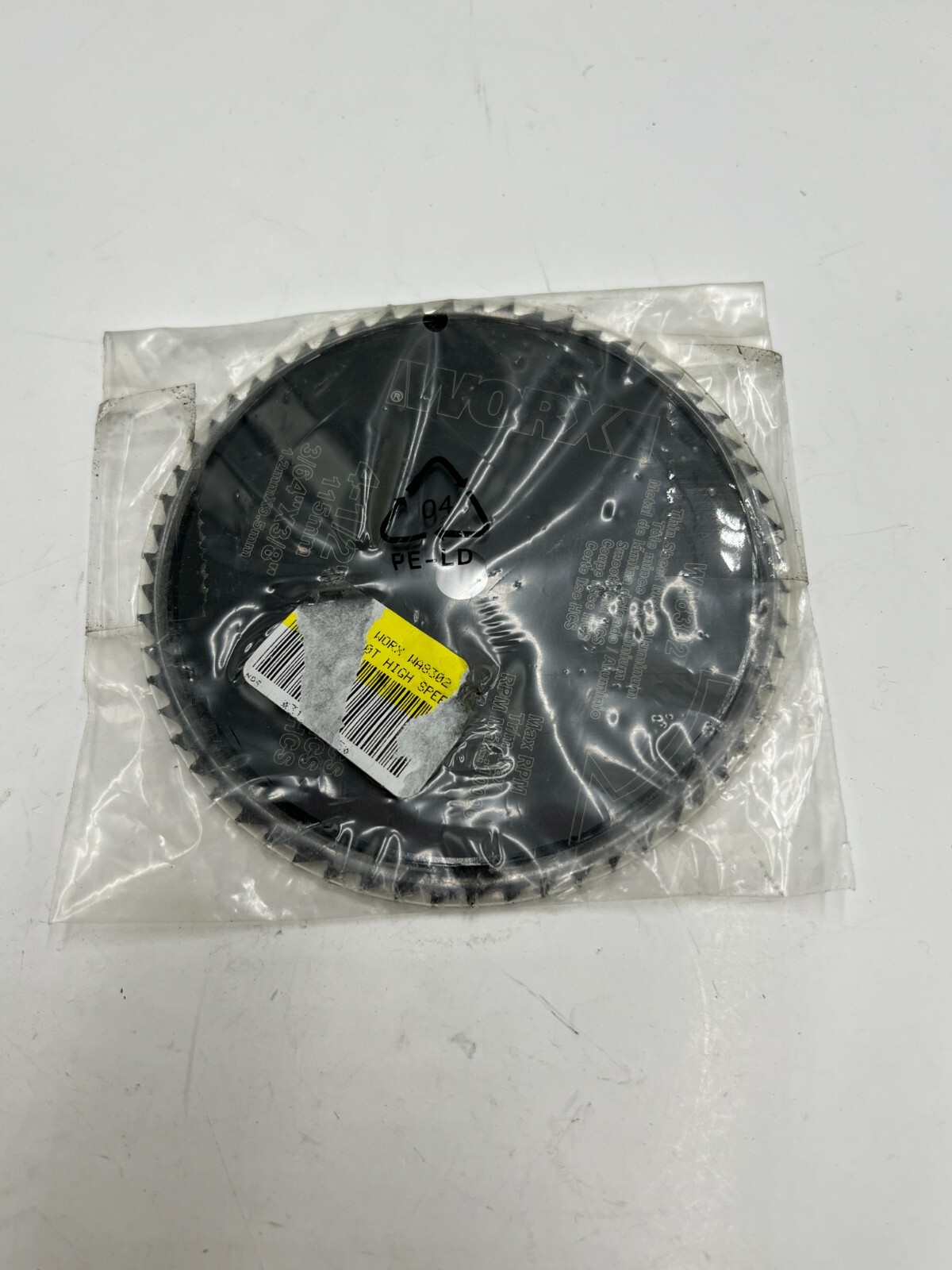 WORX WA8302 WORXSAW 115mm 60T HCS Compact Circular Saw Blade Metal Cutting Blade