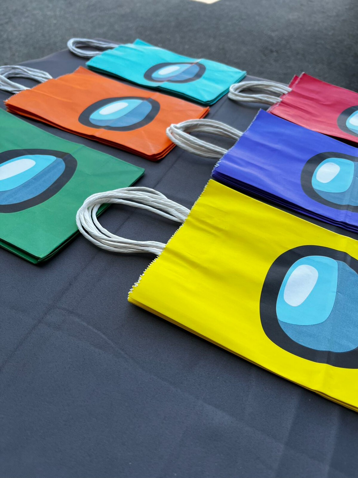 18pcs Portable Gift Bags Party Favor Bags 6 colors Bags Candy Bags Treat Bags