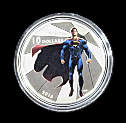 2016 Canada $10 SILVER Coin .9999 Dawn of Justice Superman- 1/2 oz ASW