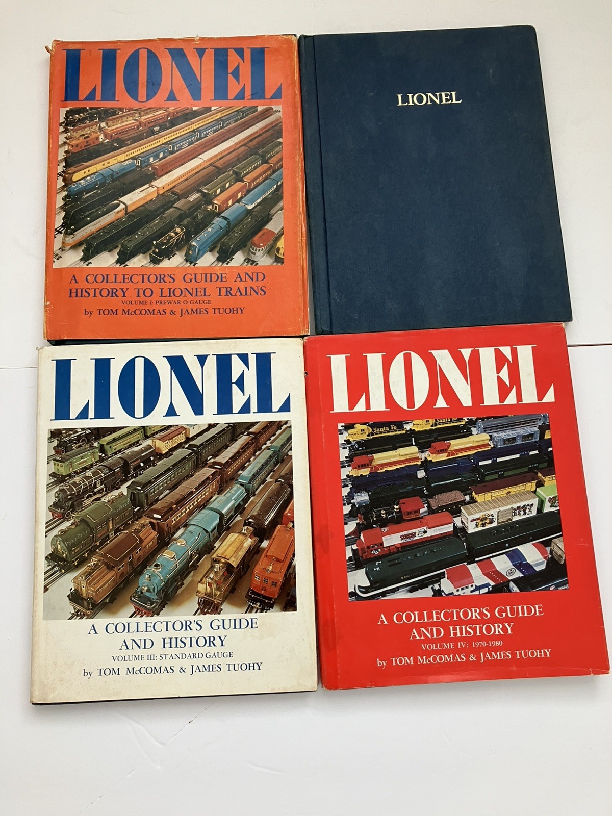 LIONEL A Collector’s Guide And History Tom McComas James Tuohy HC Vol 1,2,3,4
