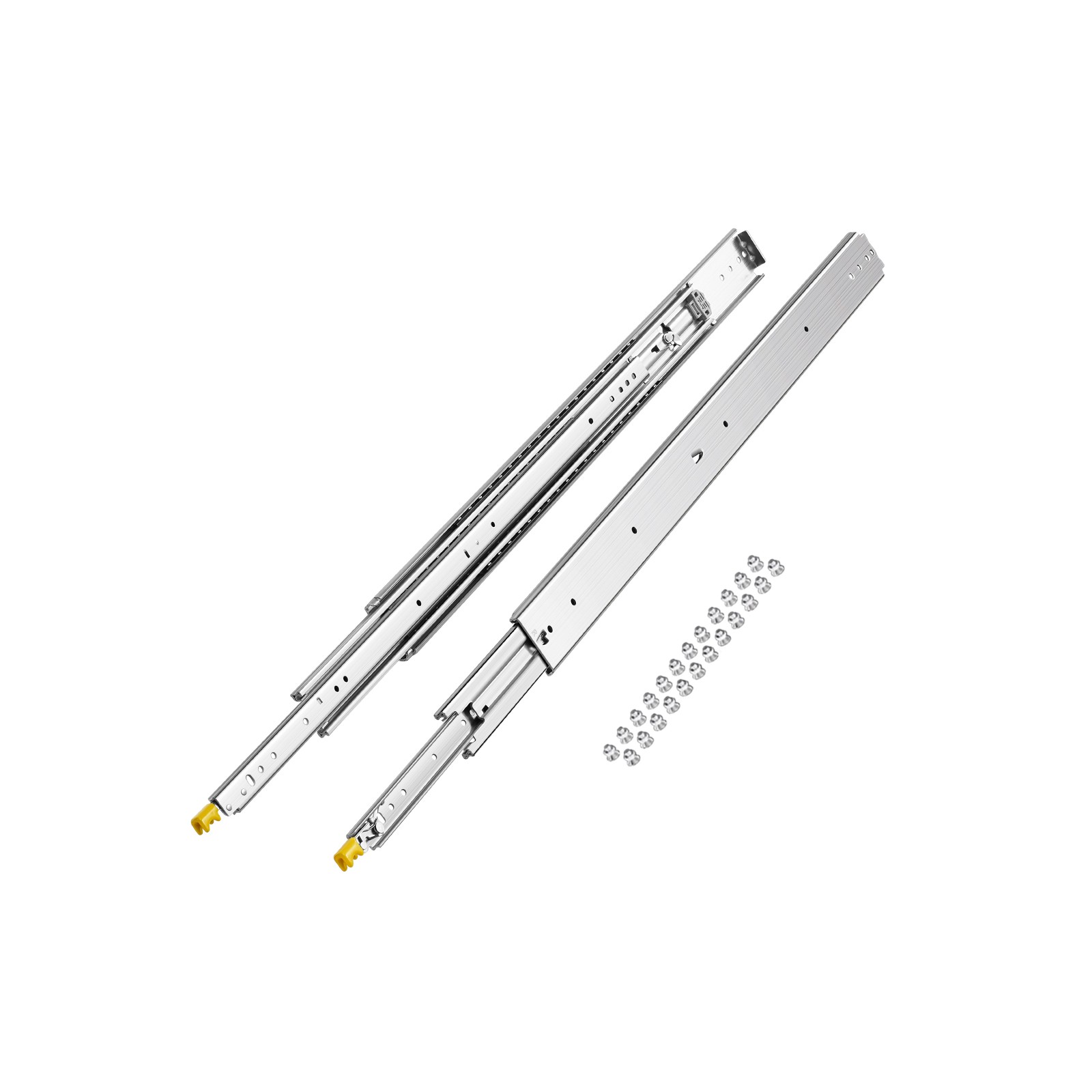 1 Pair Heavy Duty 40" Soft-Close Drawer Slides Ball Bearing Full Extension
