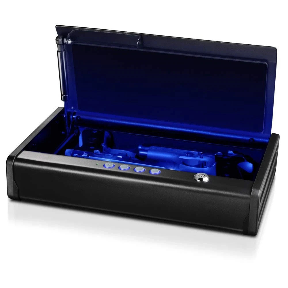 Sentry Safe with Interior Light Stores Two Handguns, and a Digital Keypad