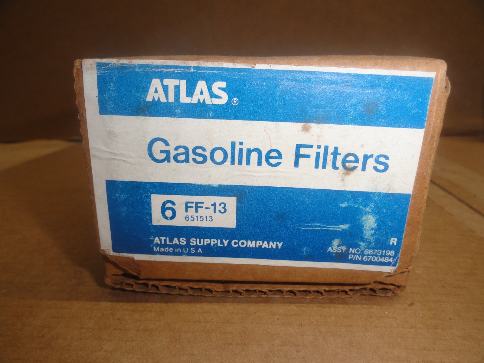 Atlas FF-13 (6)  Gas Filters NEW old stock