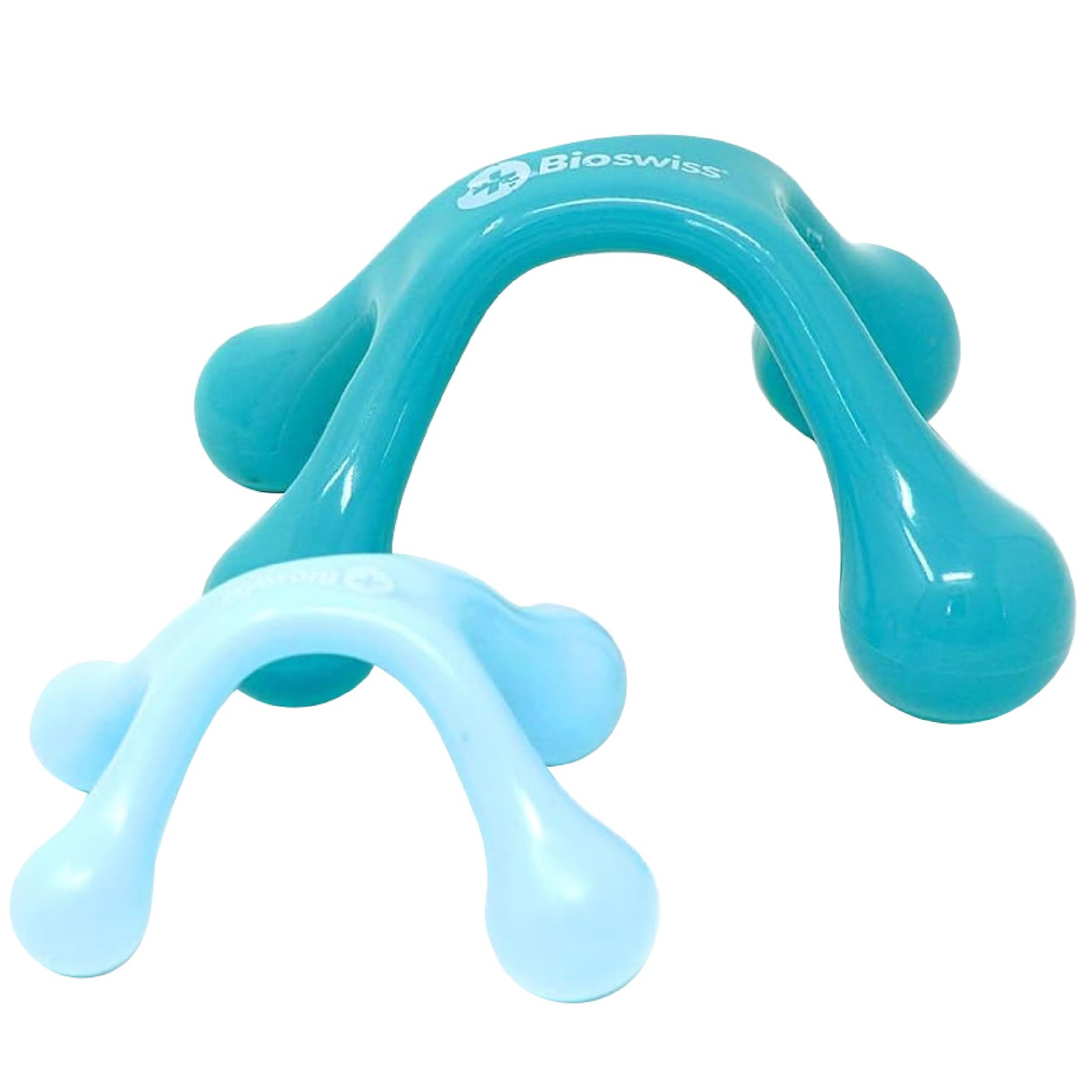 BioSwiss 2-Pack Handheld Full Body Massager, 4-Leg 2 Piece Assortment, Blue
