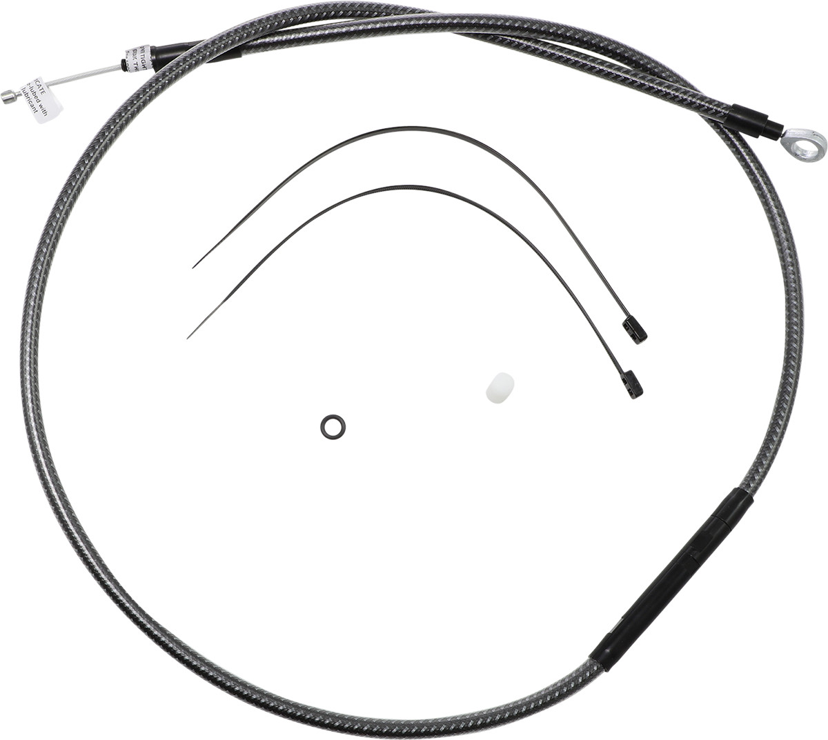 Magnum High-Efficiency Polished KARBONFIBR Clutch Cable 57.25" 72252HE