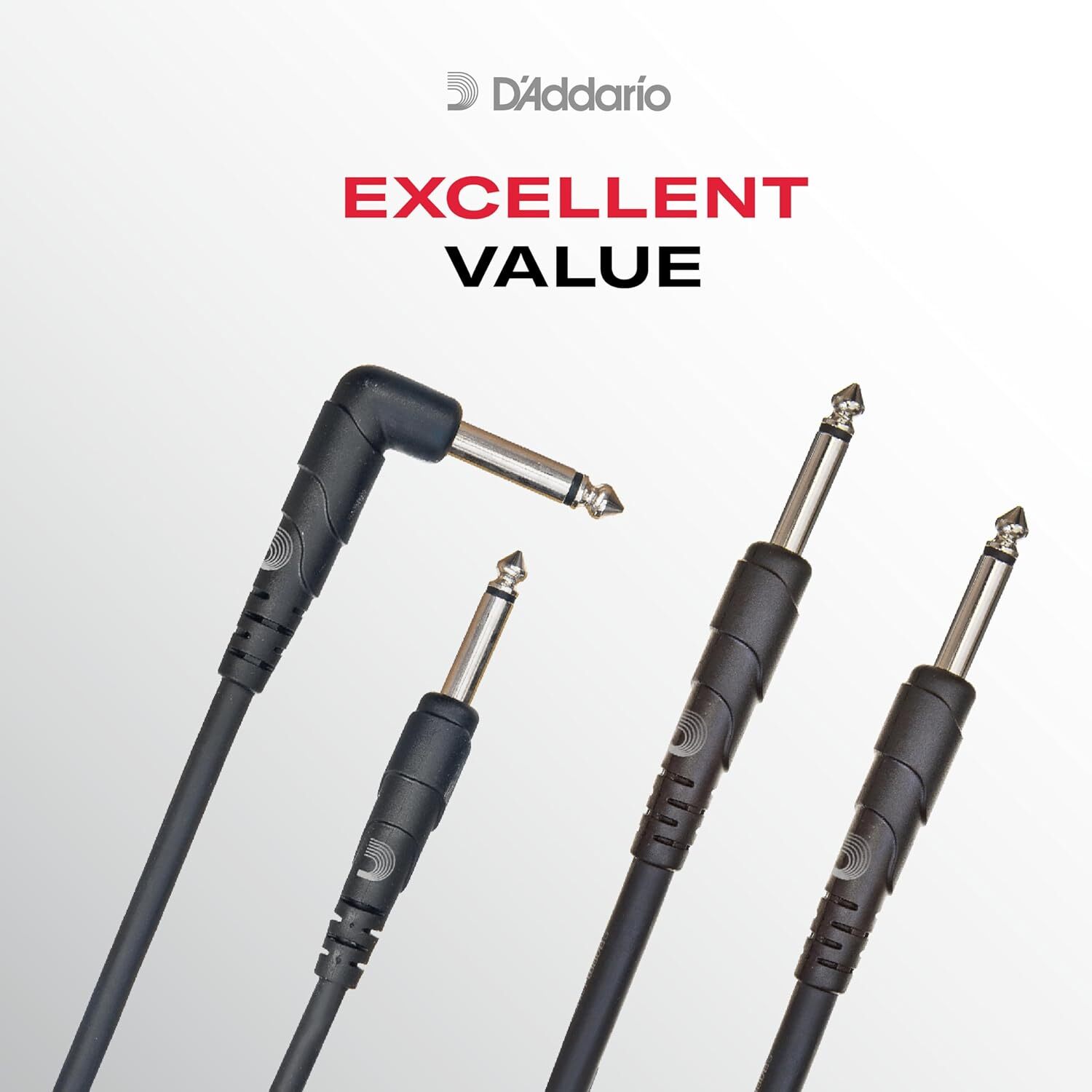 D'Addario Classic Series Patch Cable, 3-pack, 6 inches, PW-CGTP-305