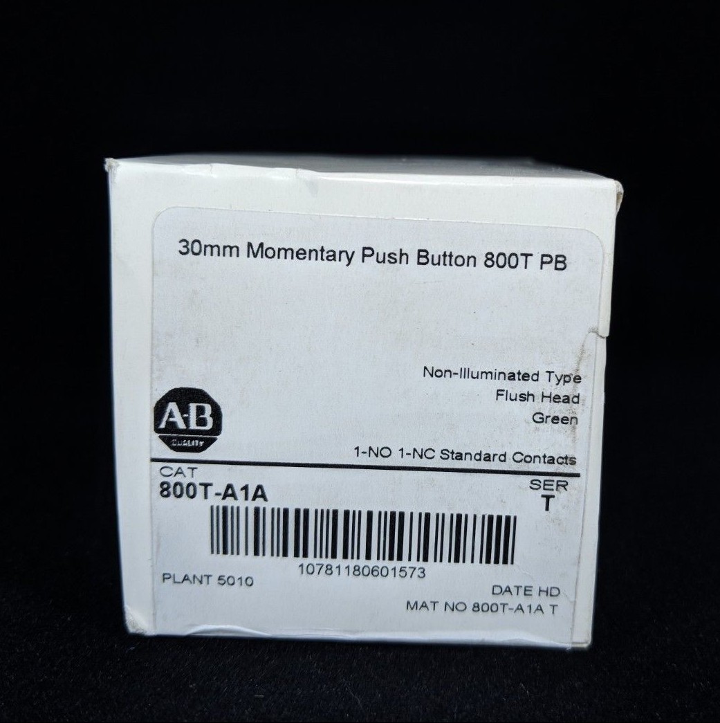 ALLEN BRADLEY 800T-A1A 30.5mm Type 4/13 Mom. Contact PB