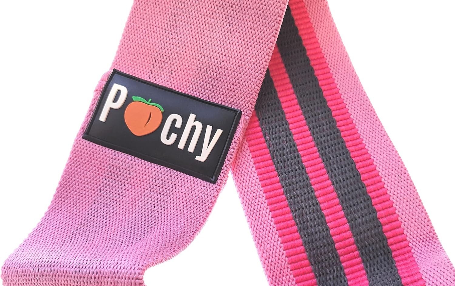 NWT 3 PACK PEACHY THICK ELASTIC STRETCH FABRIC BOOTY EXERCISE BANDS & CARRY CASE