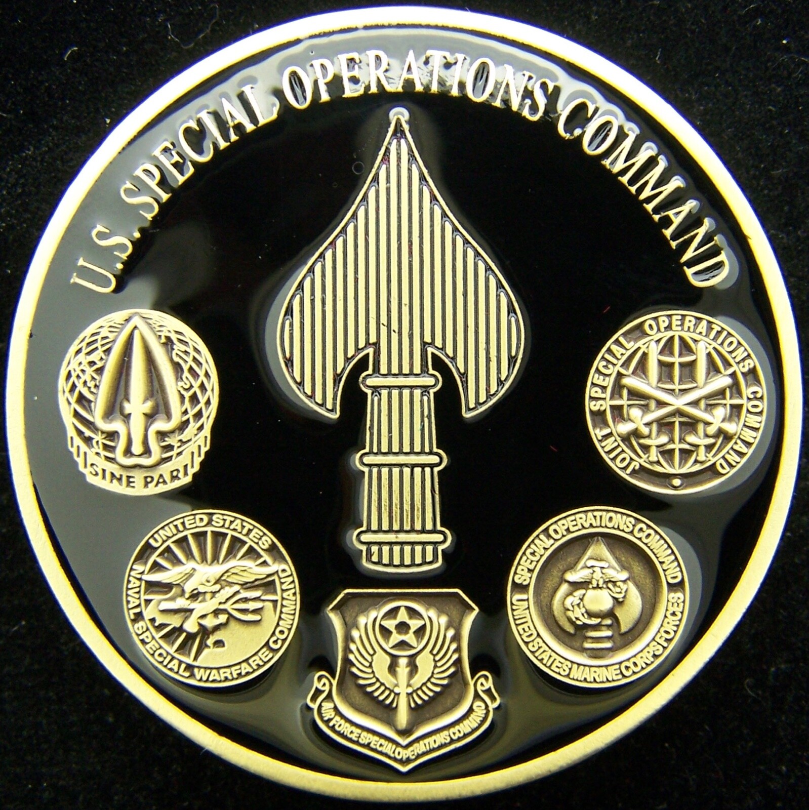 Special Operations Command USSOCOM USASOC NAVSOC AFSOC MARSOC Challenge Coin