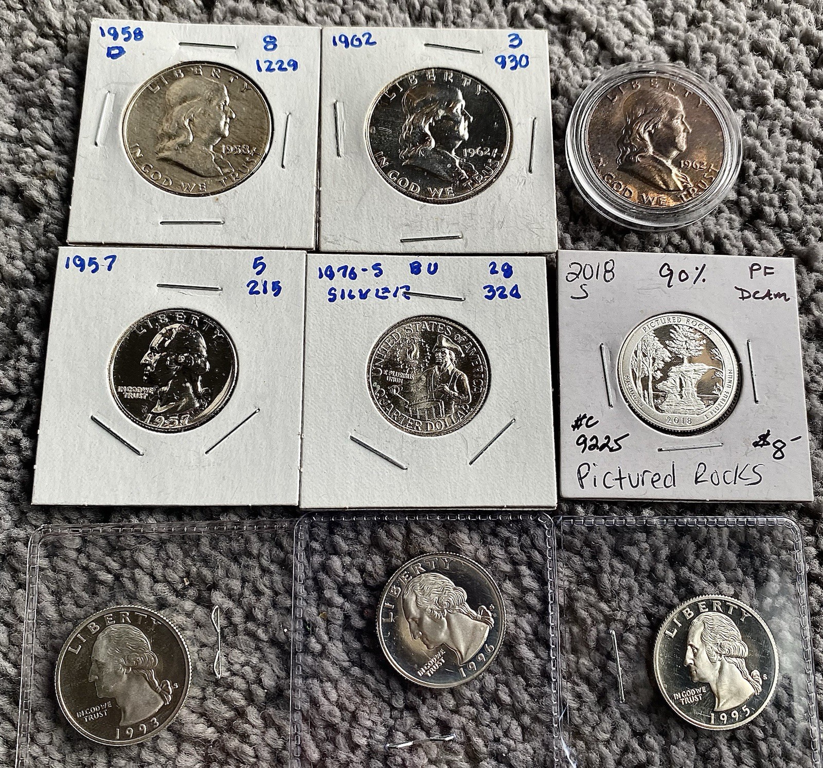 🔥🔥Silver Coins US Lot Proof Toned Reverse Proof Amazing Coins  90% Silver 🔥🔥