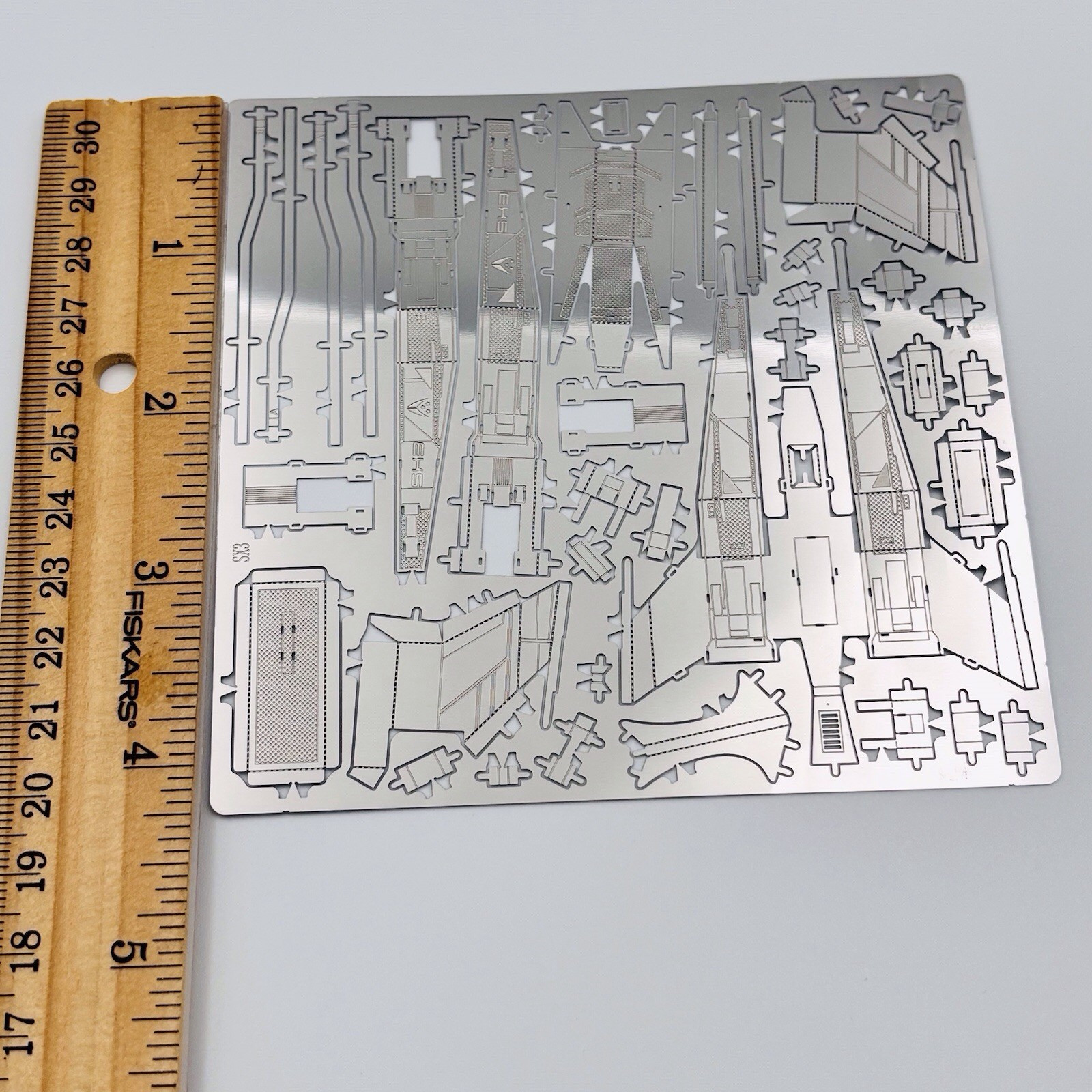 3D Metal Puzzle Model- Space Silver Stainless Steel E2-082
