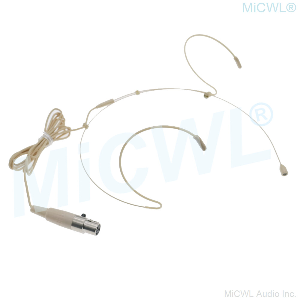 Beige Headset Microphone For Electro Voice EV Wireless earset Microphones 4Pin