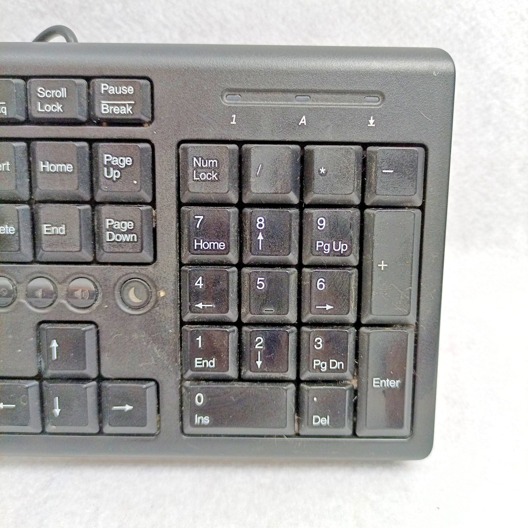 HP USB Wired Keyboard SK-2085 Black PC Computer Keyboard EUC