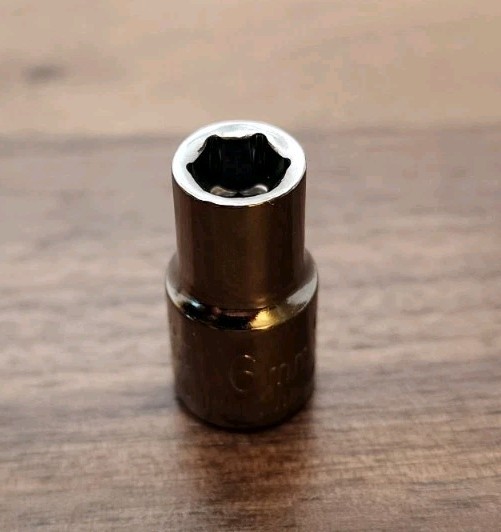 Craftsman USA 6mm Socket 6 Point 1/4" Drive Inverted G2 43502