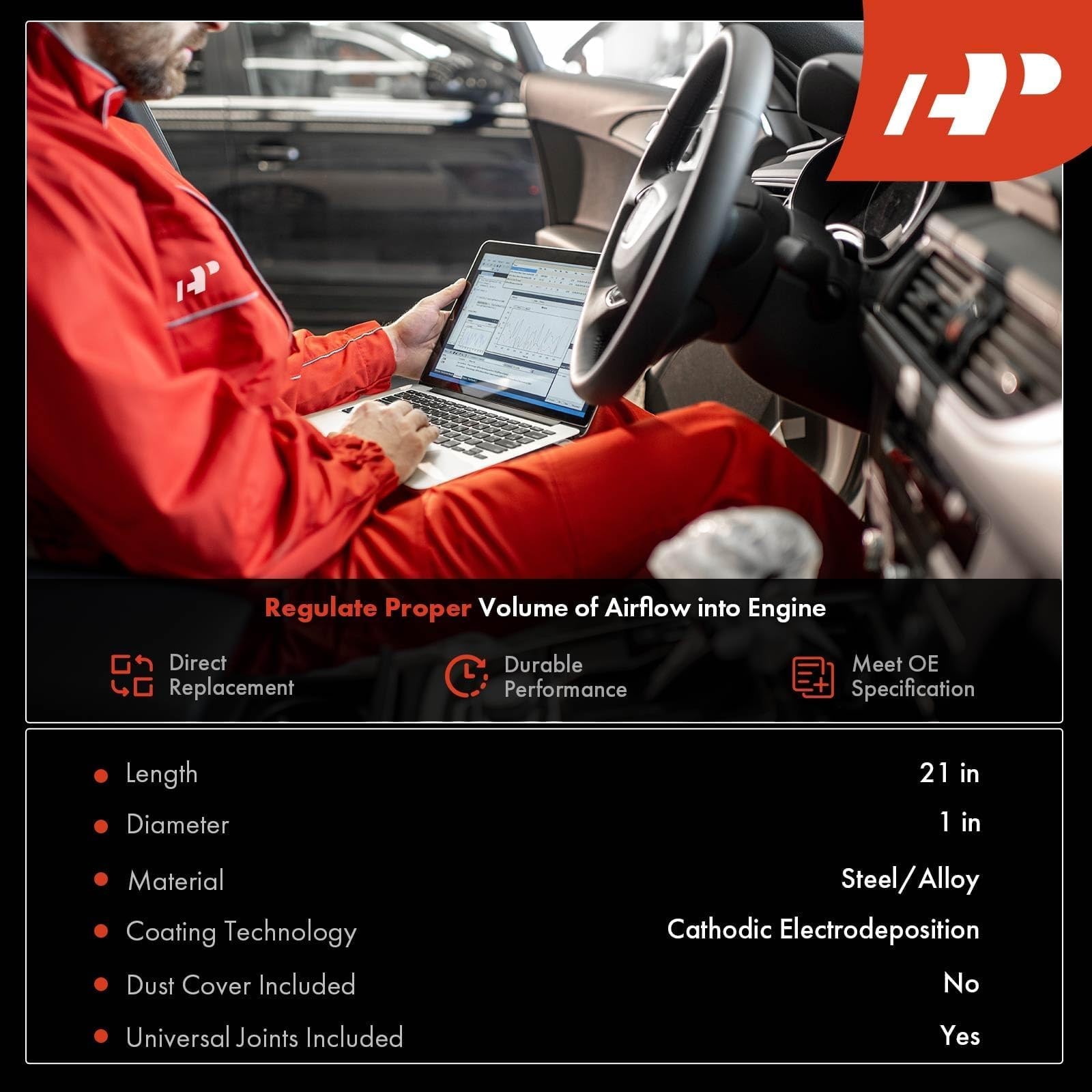 A-Premium Intermediate Steering Shaft Steering Column Shaft Compatible with Dodg