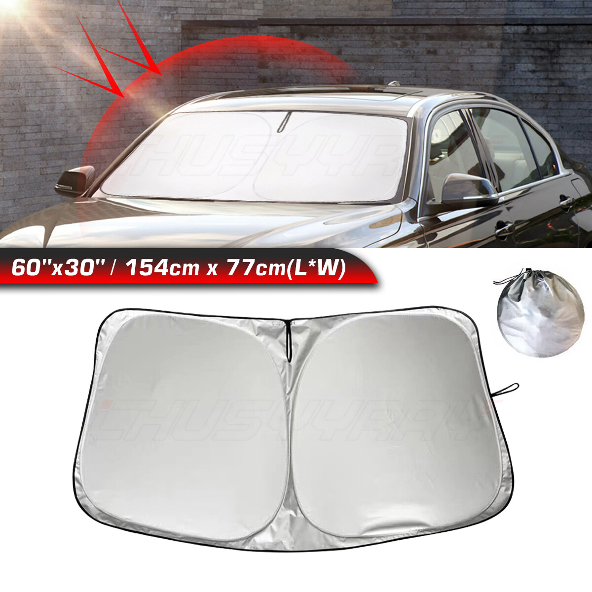 30.11x60.62" Sun Shade VisorFOR Ford Explorer 2016-2019 - High Quality